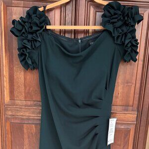 Final Price-Quick Sale –Xxcape Evenings "Loretta" (GREE)dress - Size 14 - NWT